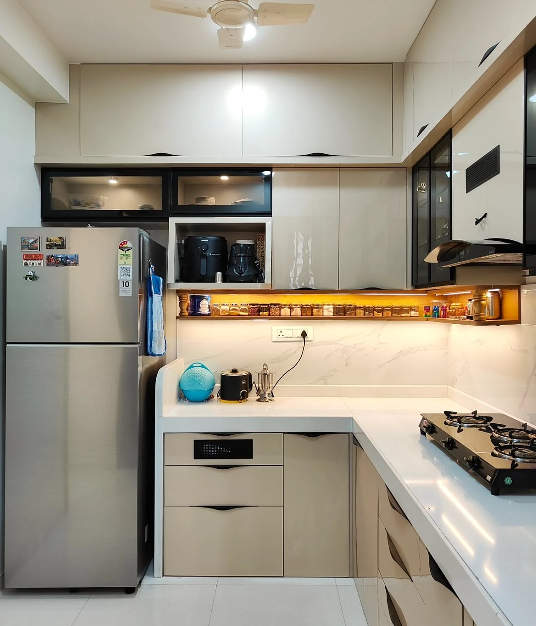 The Compact White Kitchen